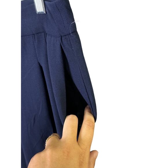 House of Harlow Revolve Womens Blue Dress Pants Size 10 Straight Leg Mid Rise - Picture 4 of 13